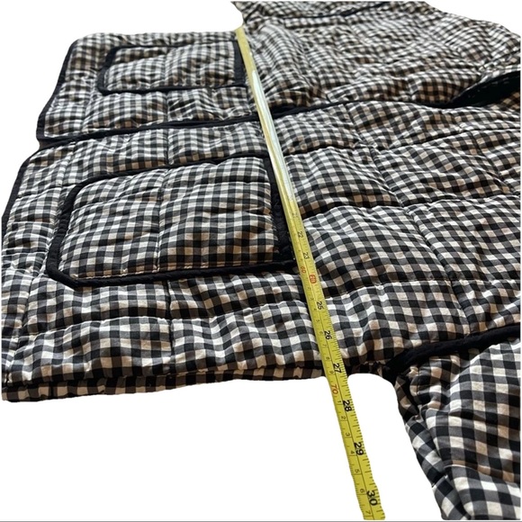 NEW Free People Chloe Jacket in Raven Black White Gingham Coat Size Large - Picture 10 of 11